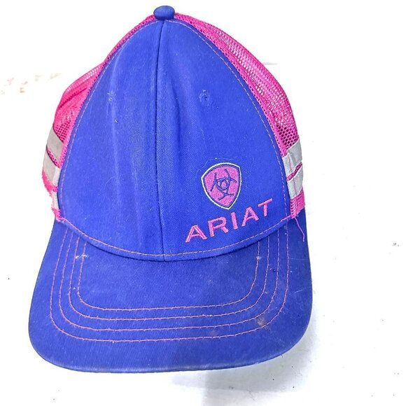 Ariat Trucker Hat Purple Pink EUC - Picture 1 of 4